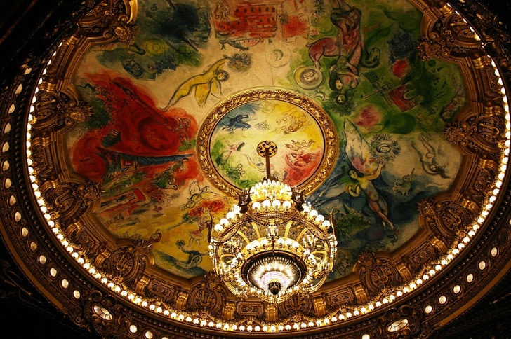 نقاشی های دیواری شاگال در اپرای پاریس