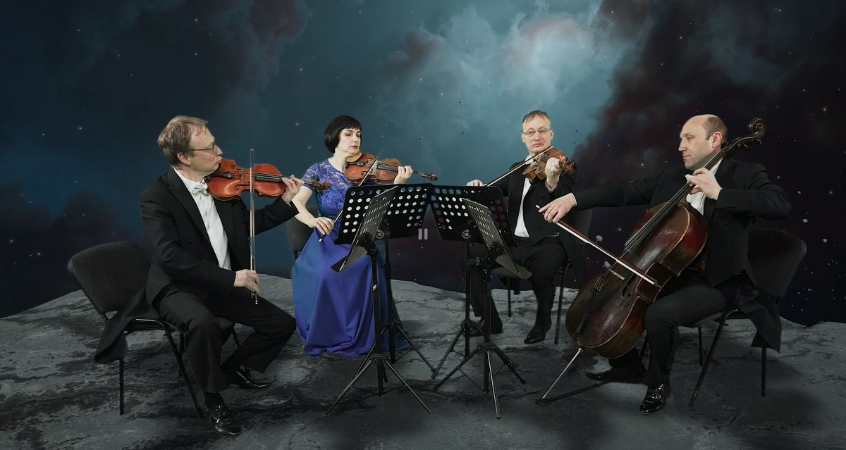 نوازندگان کوارتت زهی فیلارمونیک Sverdlovsk در فضا نواختند 