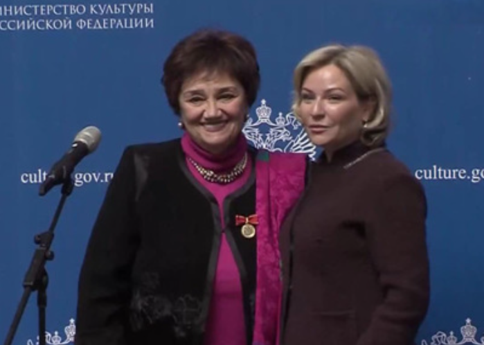Тамара Синявская и Ольга Любимова