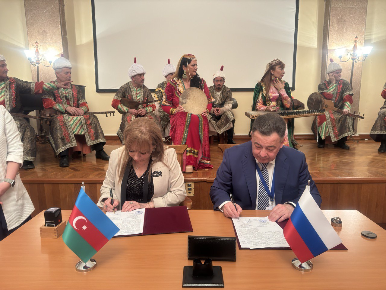 Подписание Соглашения о сотрудничестве между Российским национальным музеем музыки и Музеем музыкальной культуры Республики Азербайджан