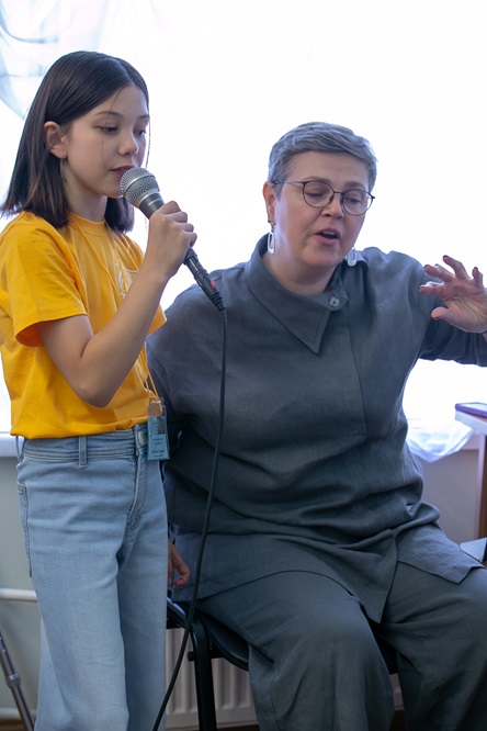 Ольга Олейникова с ученицей