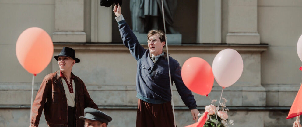 На съёмочной площадке фильма "Шум времени"