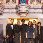 Вера Таривердиева и лауреаты XIV Международного конкурса органистов имени Микаэла Таривердиева