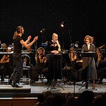 Музыкальный руководитель и дирижер – Филипп Чижевский, Три дамы – Кристина Пономарёва, Екатерина Мирзоянц, Анастасия Лепешинская. Фото -- Евгений Эмиров