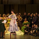 Сцена из «Евгения Онегина» Петра Чайковского в постановке Рейфа Файнса в Парижской опере. Фото -- Guergana Damianova - OnP