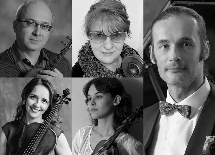 Евгений Стародубцев и Алексей Лундин с Gnessin Quartet в Галерее Нико
