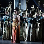 Сцена из оперы Дж. Верди "Аида". Постановка Ростовского музыкального театра