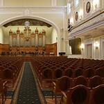Большой зал Московской консерватории. Фото -- Денис Рылов