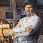 Портрет Николая Цискаридзе работы художника Ивана Вялкова