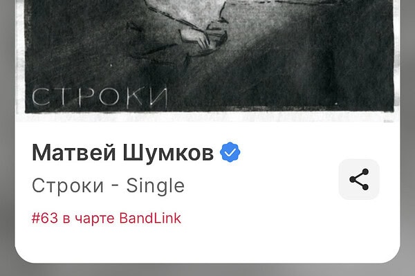 Молодой композитор Матвей Шумков вошёл в ТОП-100 Яндекс BandLink