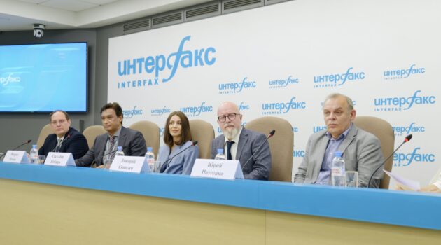 Пресс‑конференция, посвященная итогам Всероссийского конкурса композиторов, организованного Русским музыкальным обществом (РМО). Фото предоставлено Агентством стратегических коммуникаций